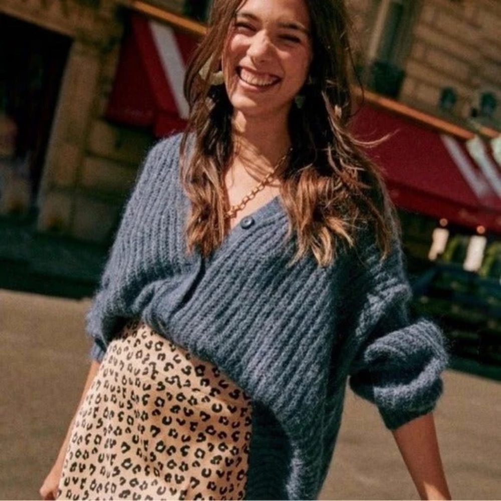 Sézane Achilles Cardigan in Blue - M